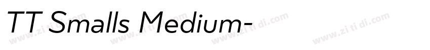 TT Smalls Medium字体转换 TT Smalls Medium字体转换